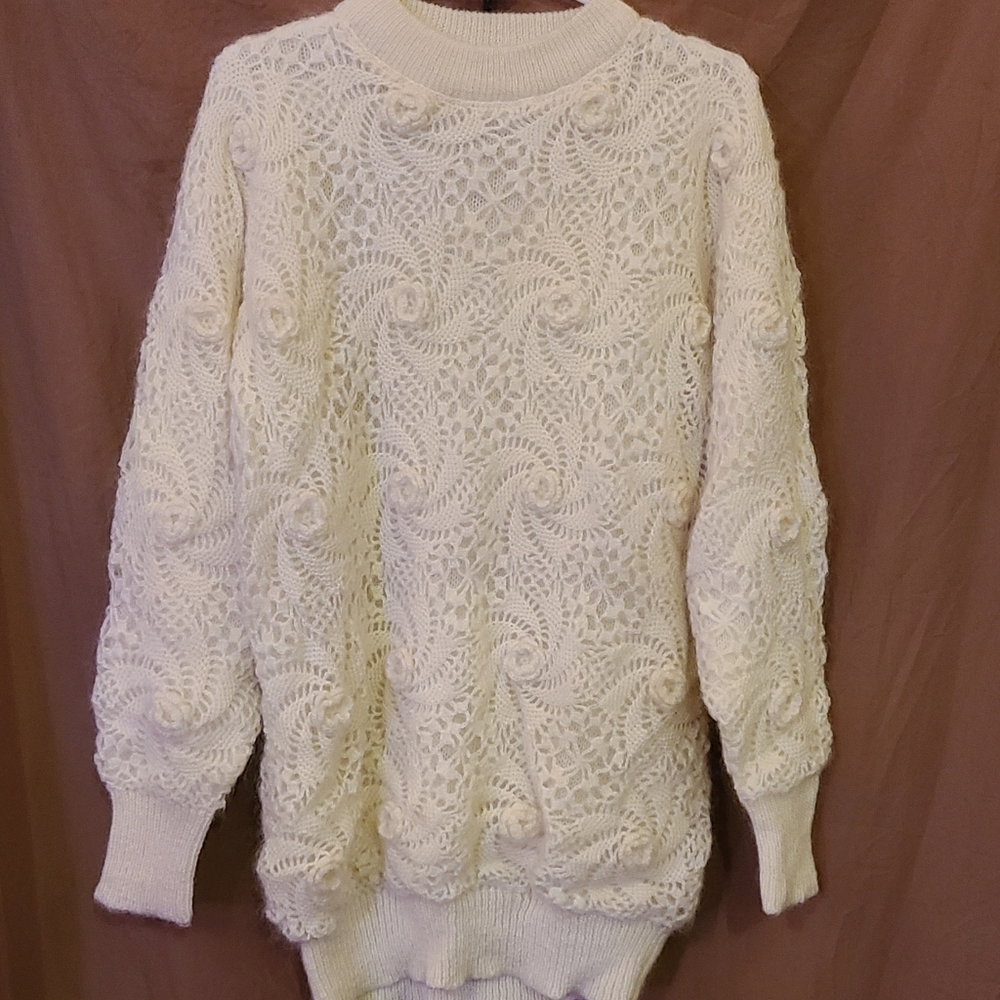 Fancy wool blend sweater made in France